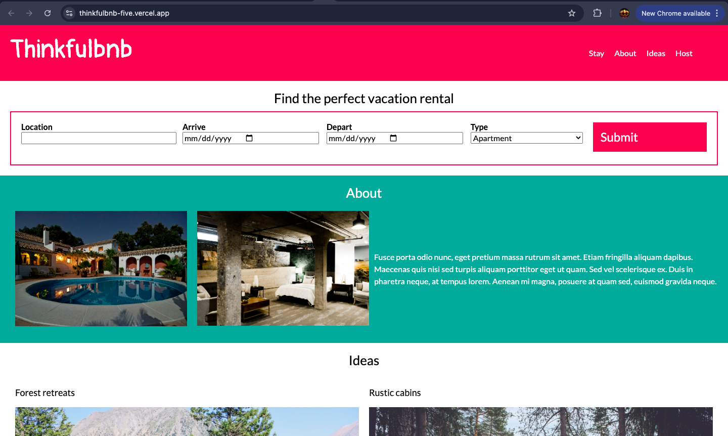 ThinkfulBnB
